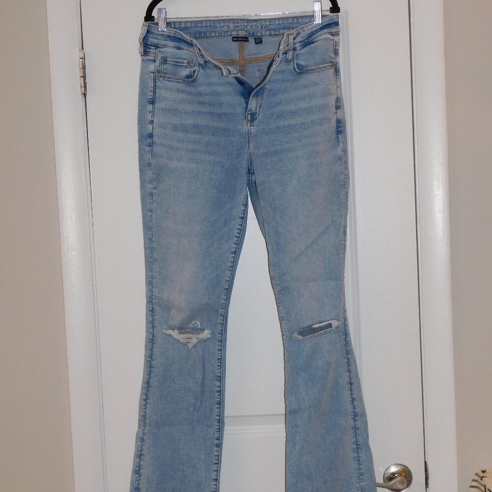 American Eagle Skinny Kick Jeans - Size 14, X-Long